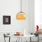 Orbia Glass Pendant Light – Modern Minimalist Globe